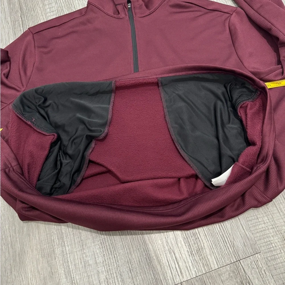 Ben Hogan Performance Golf 1/4 Zip Red Pullover Men's 2XL Micro Jacquard Cover - Picture 10 of 16